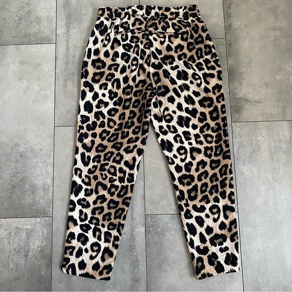 Banana republic leopard print pants dressy jogger size small - Picture 3 of 6